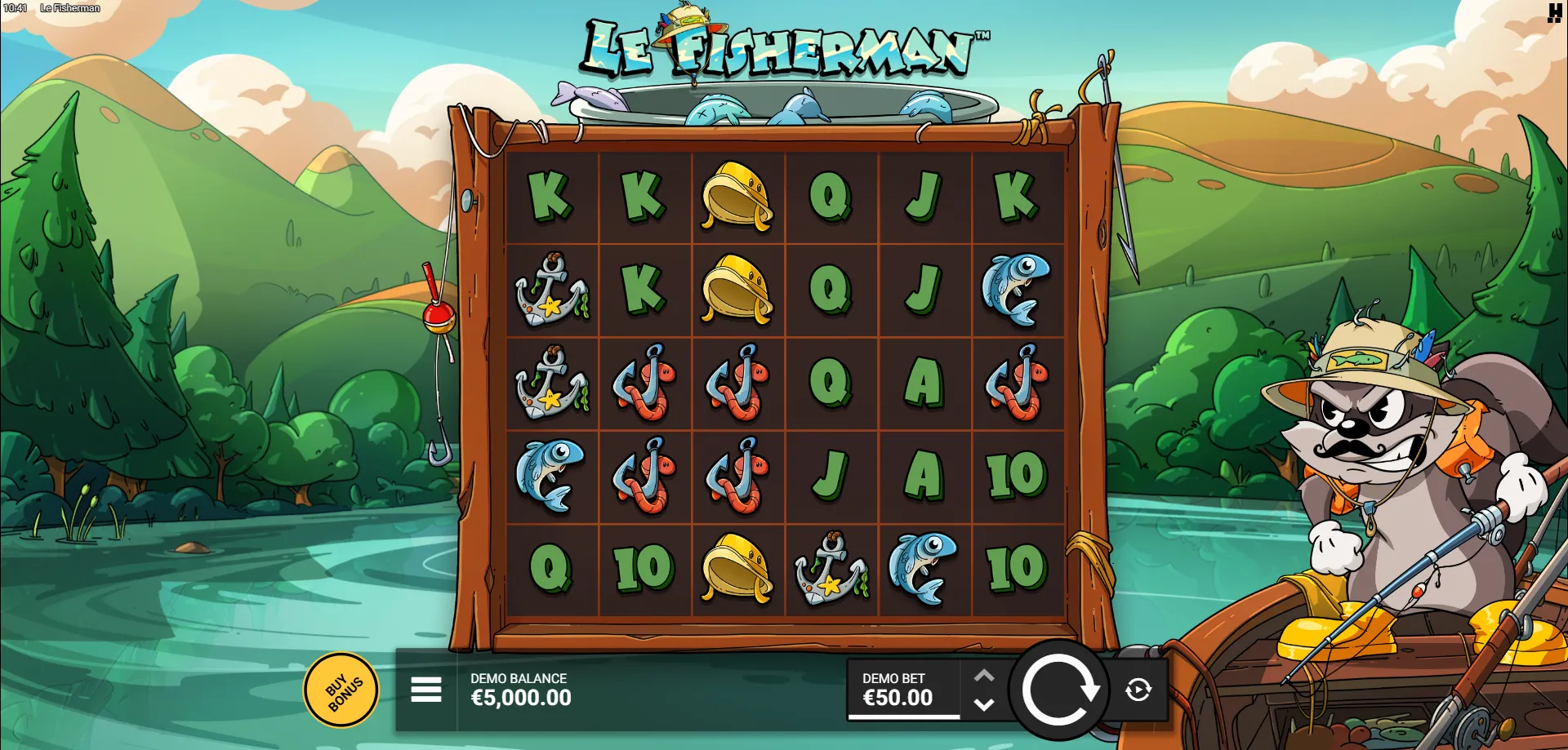 Le Fisherman op Mobiel Spelen